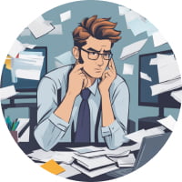 A person sitting in a drab cubicle, staring blankly at a computer screen.How to motivate people who have no interest in working. Edify Consultants mumbai