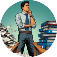 Pile of papers vs pile of books, what would have happened if the work got done