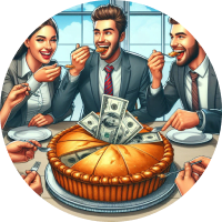 Rapport is built my sharing the money pie, the more you share the more you earn