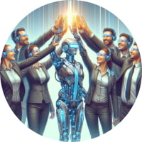 Working together with AI is the only way to survive the future