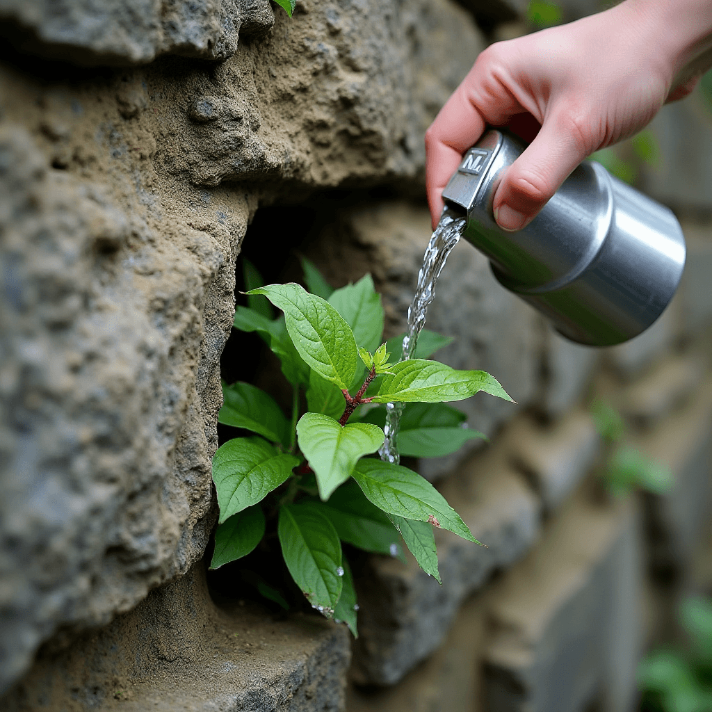 leadership coaching abstract picture of plant growth in rock